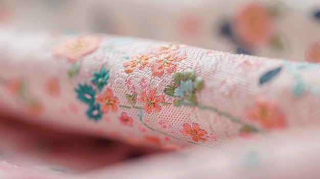 detail vyšívanej textílie