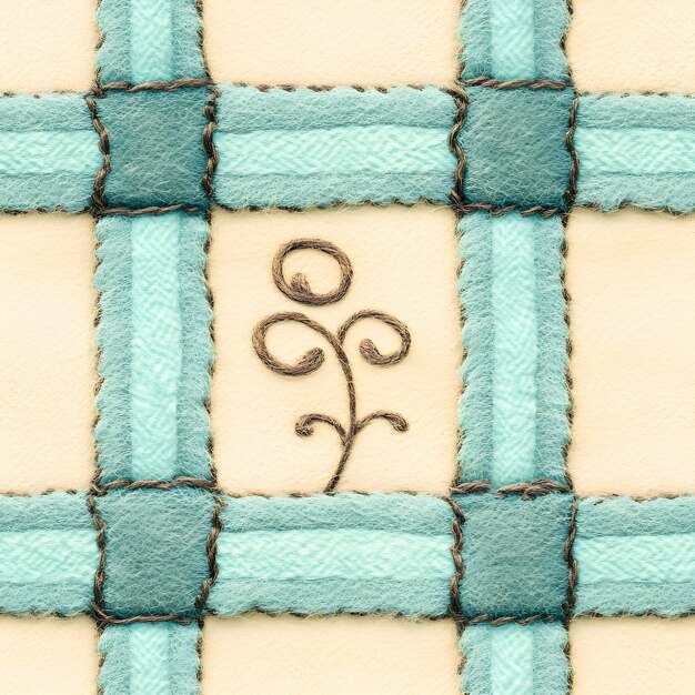 vyšívací motív na látke